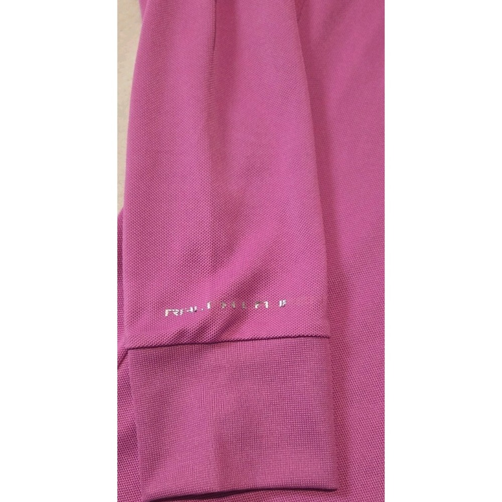RLX RALPH LAUREN WOMENS LONG SLEEVE PURPLE/PINK GOLF POLO SIZE SMALL - Picture 2 of 5
